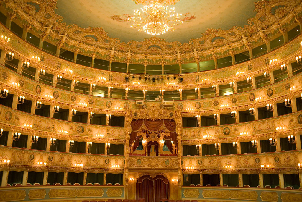 Venice, fine art, art prints, theatre, gold, Amy Neunsinger