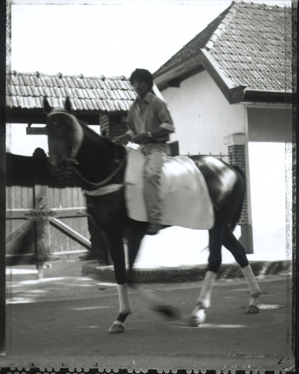 horse, Diego Uchitel Prints, Argentina, film, black and white, man on horse